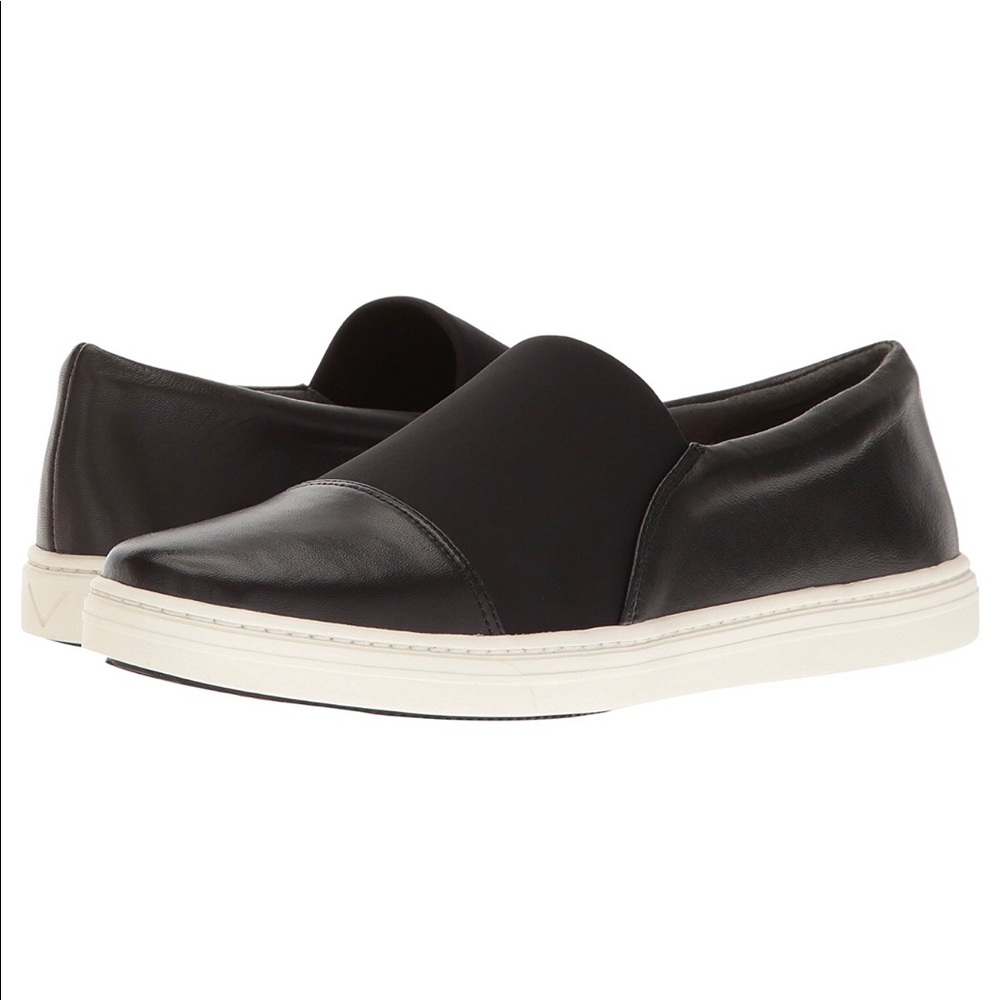 Via Spiga Raine Sneaker in Black Leather